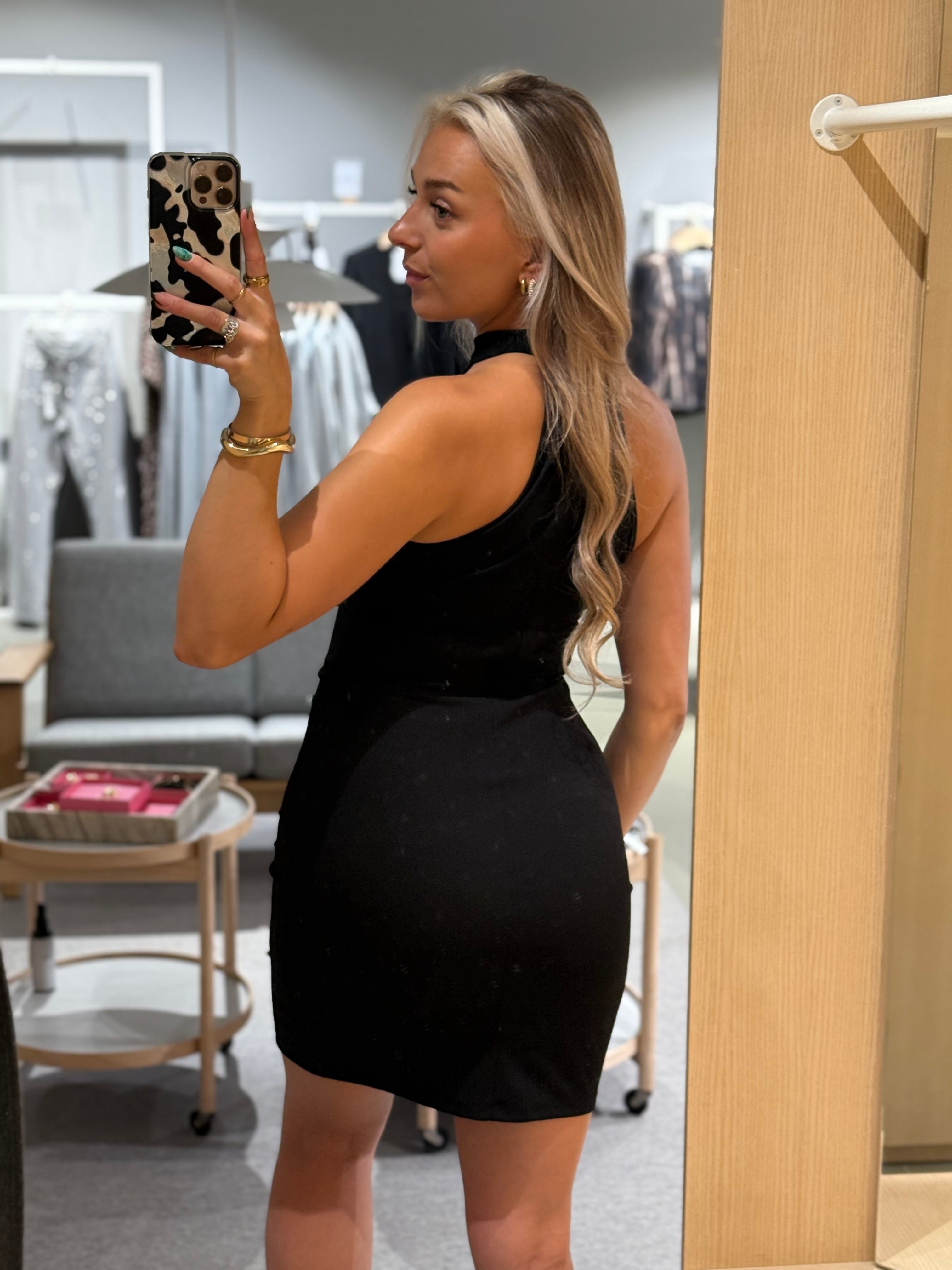 VICLARA Short Dress - Black